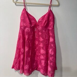 Victoria's Secret y2k Sexy‎ Little Things Babydoll Dress Lingerie S pink